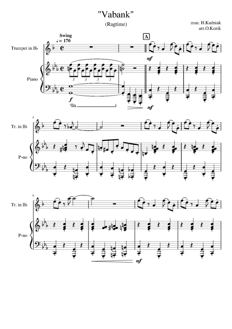 DUET VABANK KLARNET PIANO