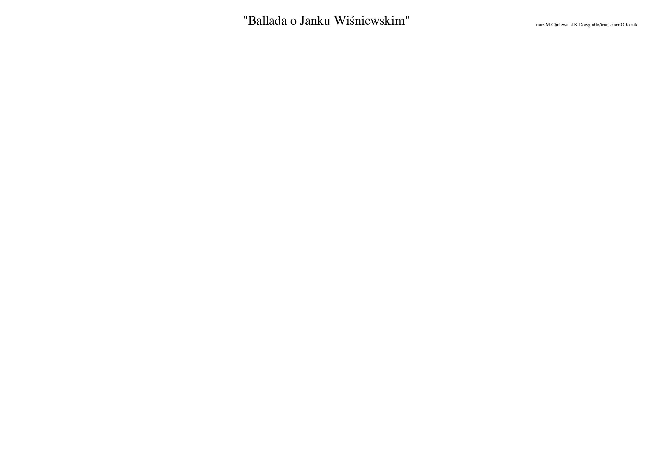 "Ballada o Janku Wiśniewskim"