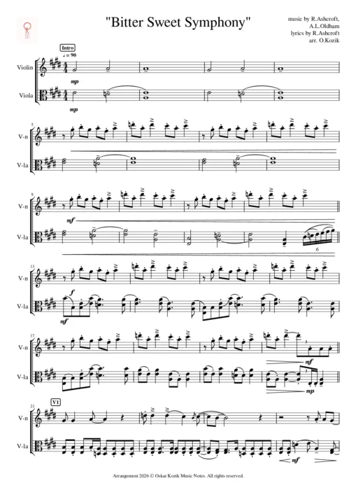 "Bitter Sweet Symphony"